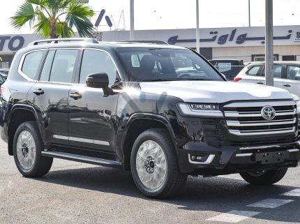 تويوتا لاند كروزر 300 ZX، محرك بنزين سعة 3.5 لتر، موديل 2023، لون خارجي أسود، لون داخلي أحمر