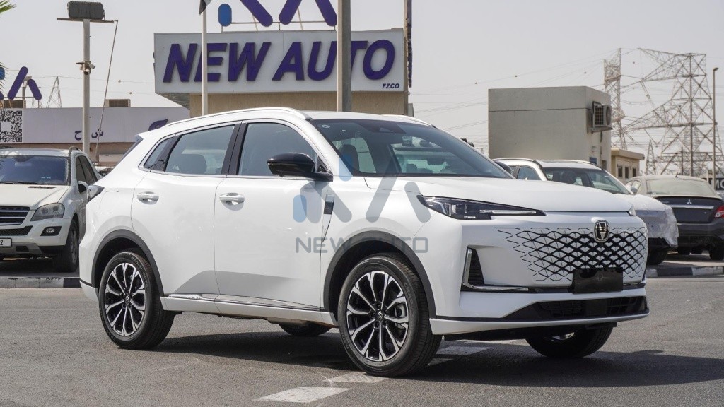 Changan CS55 Plus Hybrid White - Black 2025 vehicle at New Auto FZCO