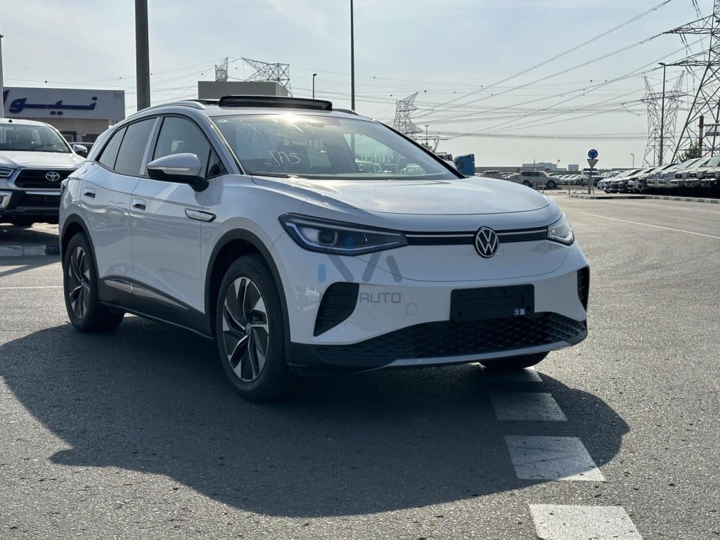 ID.4 Crozz Pure+ White - Black & Grey 2022 vehicle at New Auto FZCO