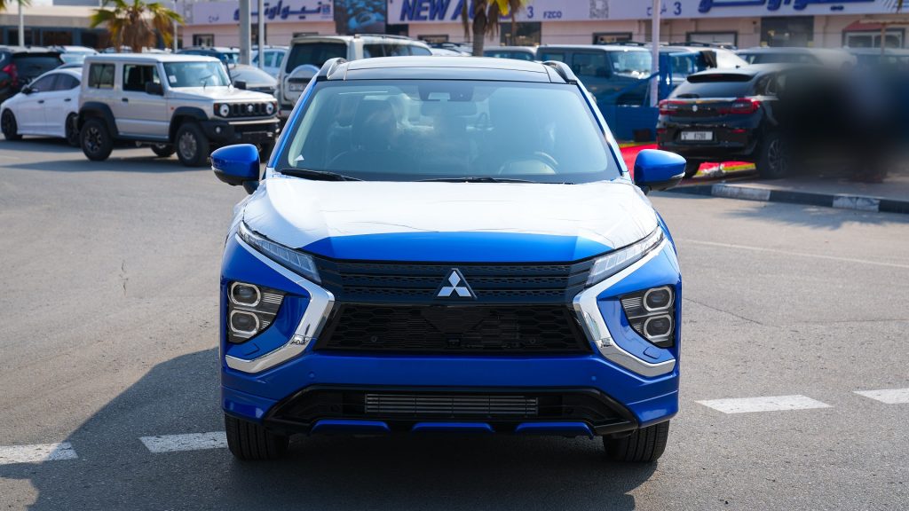 Mitsubishi Eclipse Cross 2026 Blue Black Front View 1 1024x576