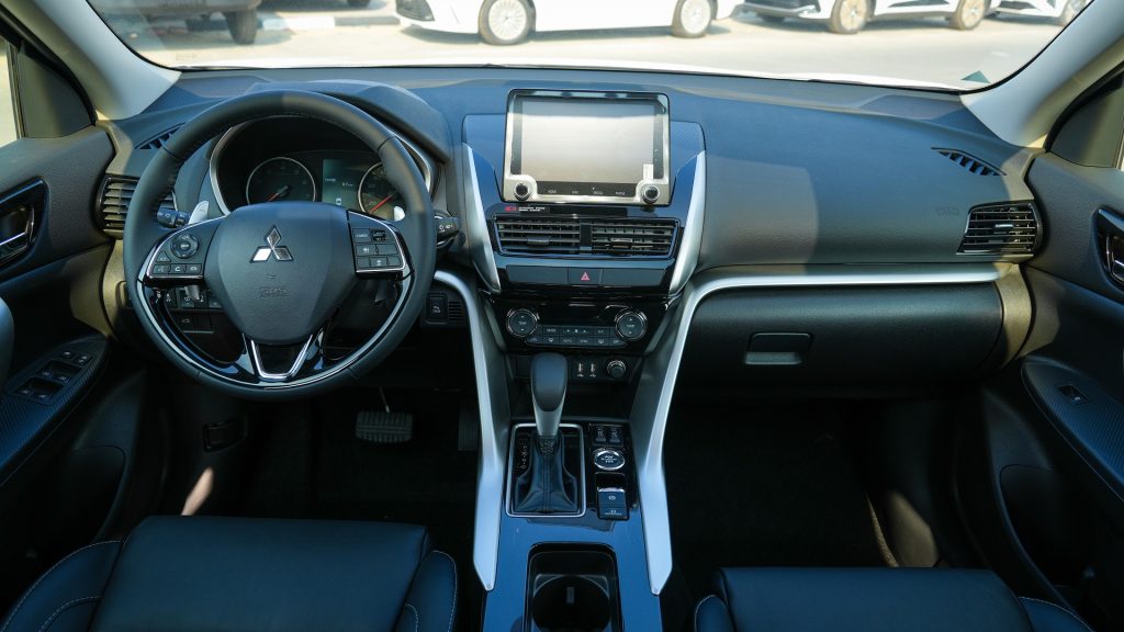 Mitsubishi Eclipse Cross 2026 Solid White Black Center Console Wide View 1024x576