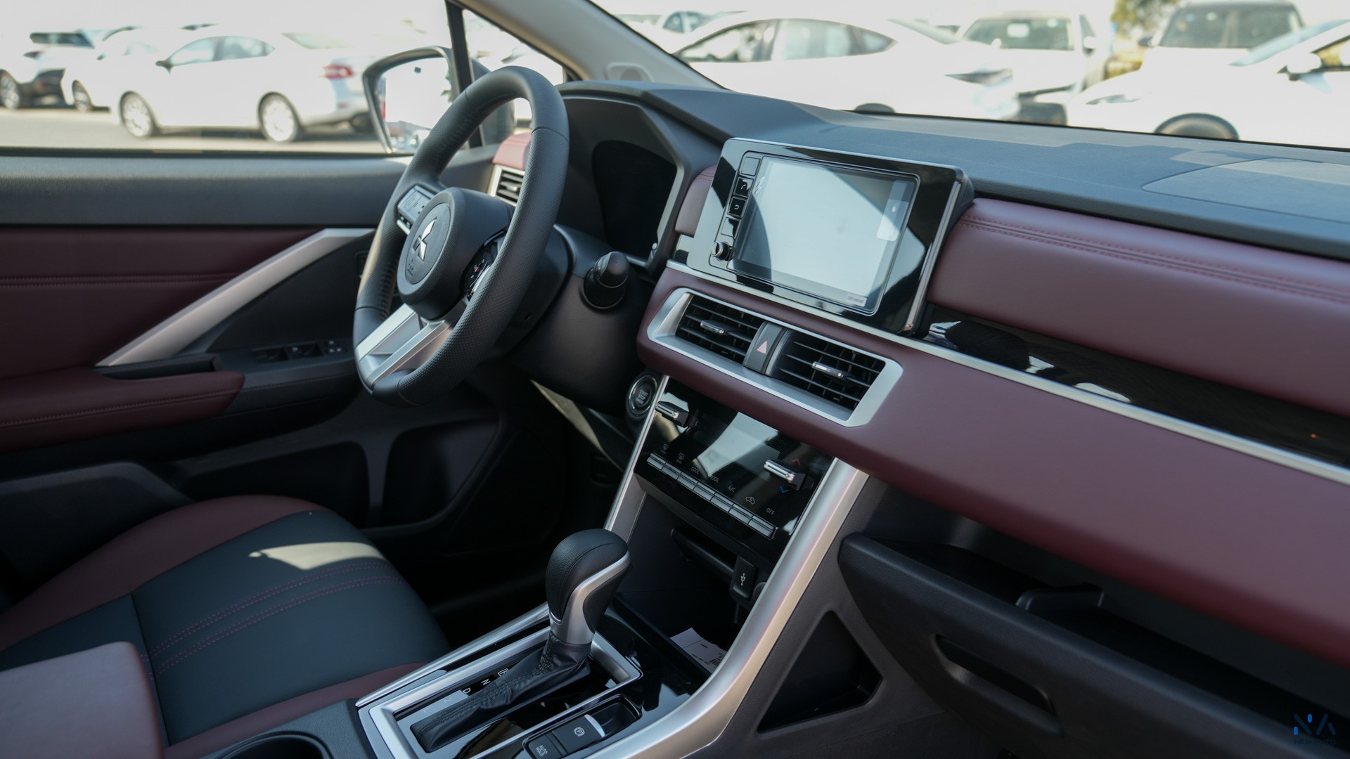 Mitsubishi Premium Xpander Cross Grey – Burgundy & Black 2026