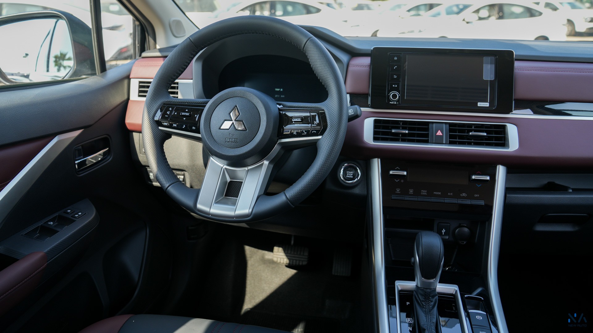 Mitsubishi Premium Xpander Cross Grey – Burgundy & Black 2026