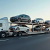 Car carrier truck transporting vehicles for export from Dubai to GCC countries